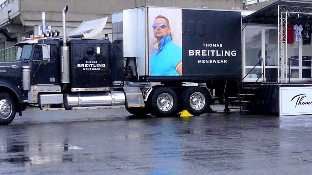 Thomas Breitling roadshow rendezvénykamion